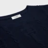 Pullover mit Rundhalsausschnitt aus Ketten-Kaschmir
