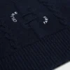 Pullover mit Rundhalsausschnitt aus Ketten-Kaschmir