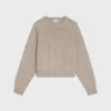 Pullover mit Rundhalsausschnitt aus nahtlosem Kaschmir Pullover mit Rundhalsausschnitt aus nahtlosem Kaschmir