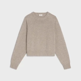 Pullover mit Rundhalsausschnitt aus nahtlosem Kaschmir