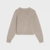 Pullover mit Rundhalsausschnitt aus nahtlosem Kaschmir Pullover mit Rundhalsausschnitt aus nahtlosem Kaschmir