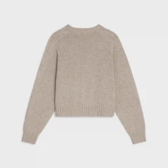 Pullover mit Rundhalsausschnitt aus nahtlosem Kaschmir