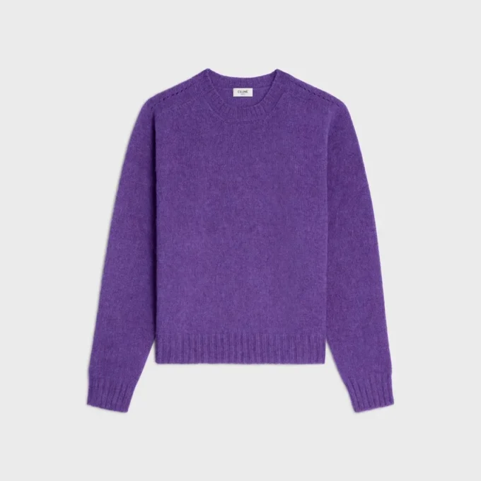 Pullover mit Rundhalsausschnitt aus Shetlandwolle