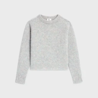 Pullover mit Rundhalsausschnitt aus Shetlandwolle Pullover mit Rundhalsausschnitt aus Shetlandwolle