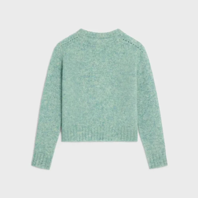 Pullover mit Rundhalsausschnitt aus Shetlandwolle Pullover mit Rundhalsausschnitt aus Shetlandwolle