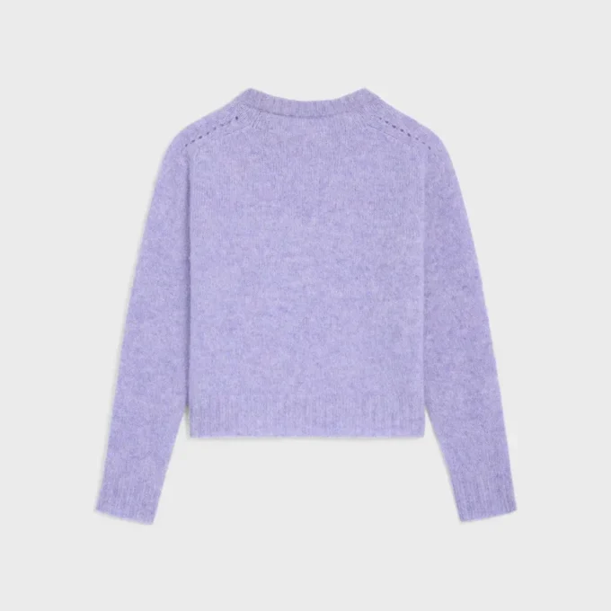 Pullover mit Rundhalsausschnitt aus Shetlandwolle Pullover mit Rundhalsausschnitt aus Shetlandwolle