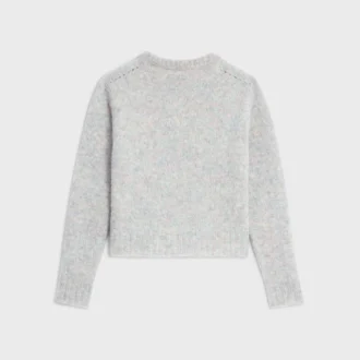 Pullover mit Rundhalsausschnitt aus Shetlandwolle Pullover mit Rundhalsausschnitt aus Shetlandwolle