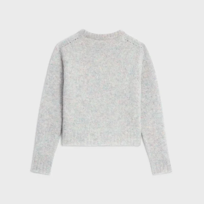 Pullover mit Rundhalsausschnitt aus Shetlandwolle Pullover mit Rundhalsausschnitt aus Shetlandwolle