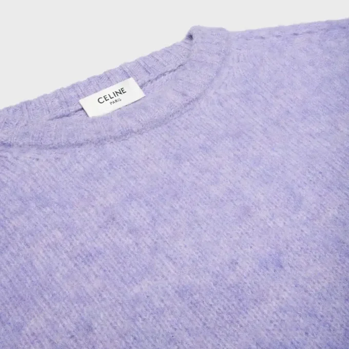Pullover mit Rundhalsausschnitt aus Shetlandwolle Pullover mit Rundhalsausschnitt aus Shetlandwolle