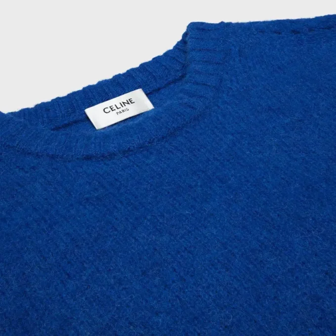 Pullover mit Rundhalsausschnitt aus Shetlandwolle Pullover mit Rundhalsausschnitt aus Shetlandwolle