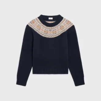 Pullover mit Rundhalsausschnitt aus Triomphe-Fair-Isle-Wolle