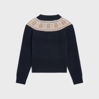 Pullover mit Rundhalsausschnitt aus Triomphe-Fair-Isle-Wolle