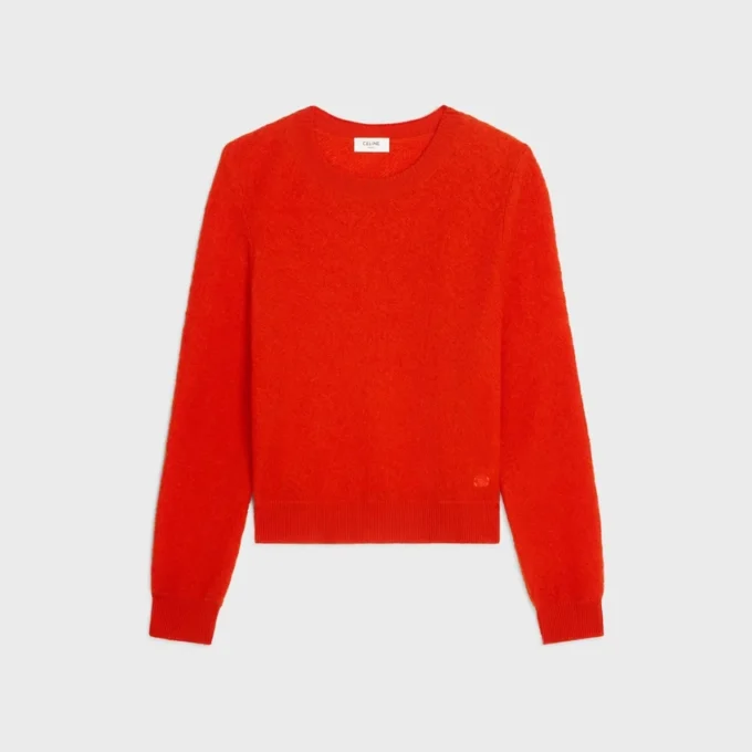 Pullover mit Rundhalsausschnitt aus Wolle