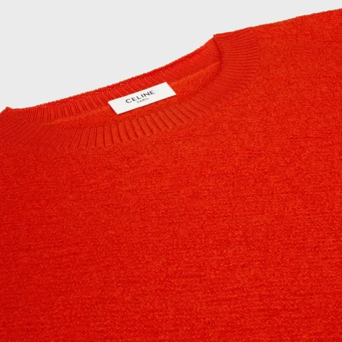 Pullover mit Rundhalsausschnitt aus Wolle