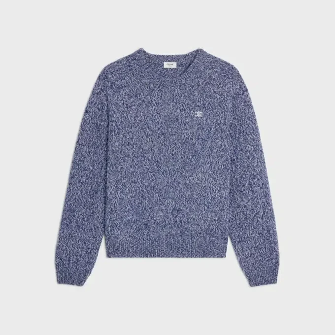 Pullover mit Rundhalsausschnitt aus Wolle und Kaschmir
