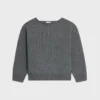 Pullover mit U-Boot-Ausschnitt aus Wolle und Kaschmir