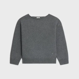Pullover mit U-Boot-Ausschnitt aus Wolle und Kaschmir