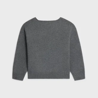 Pullover mit U-Boot-Ausschnitt aus Wolle und Kaschmir