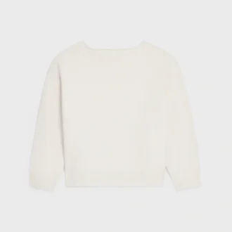 Pullover mit U-Boot-Ausschnitt aus Wolle und Kaschmir