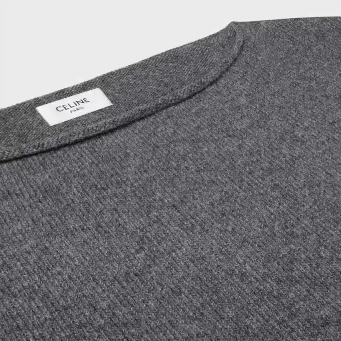 Pullover mit U-Boot-Ausschnitt aus Wolle und Kaschmir