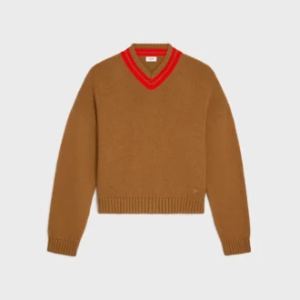 Pullover mit V-Ausschnitt aus Kaschmir