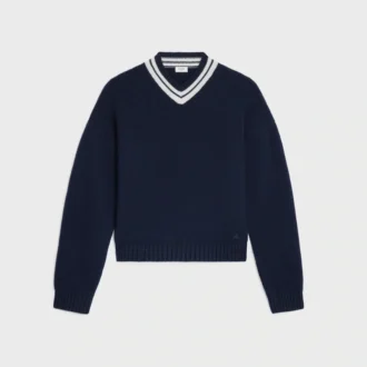 Pullover mit V-Ausschnitt aus Kaschmir