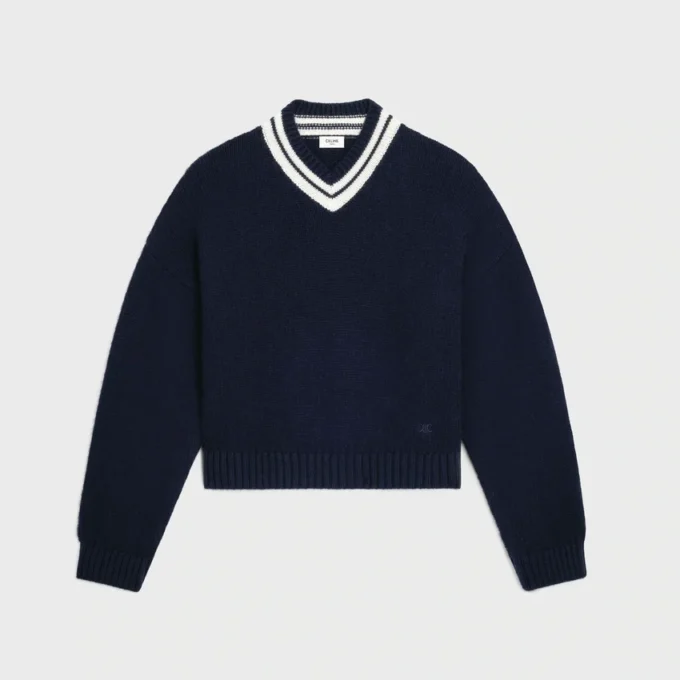 Pullover mit V-Ausschnitt aus Kaschmir Pullover mit V-Ausschnitt aus Kaschmir