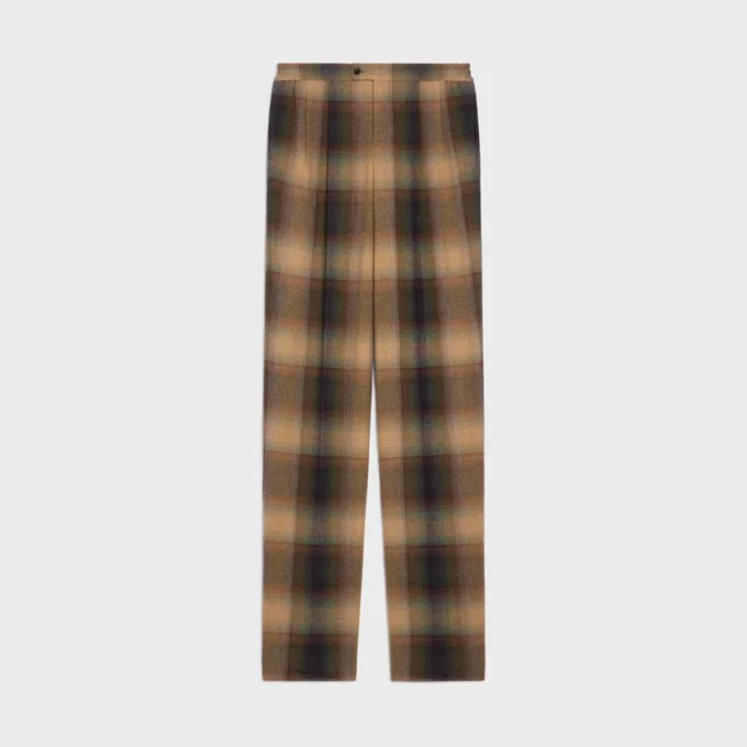Pyjama-Hose  aus karierter Wolle