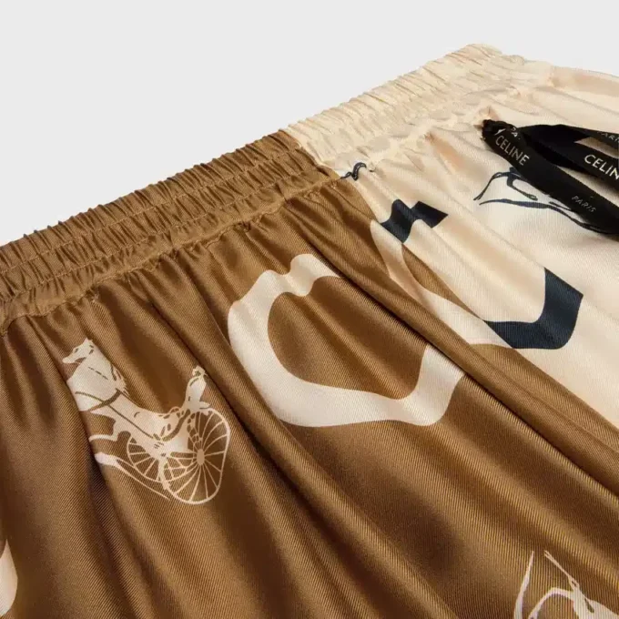 Pyjama-Shorts aus Seidentwill Pyjama-Shorts aus Seidentwill