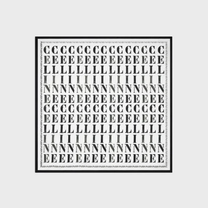 Quadratisches Tuch aus Seidentwill
