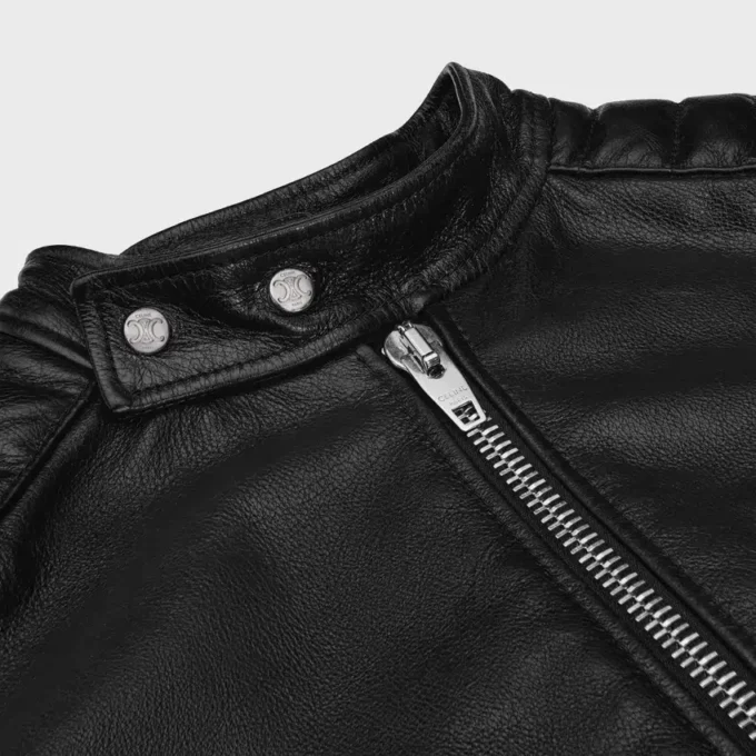 Racer-Jacke aus Kalbsleder Racer-Jacke aus Kalbsleder
