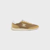 Racer Sneaker aus Nylon, Kalbsveloursleder und Kalbsleder