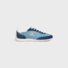 Racer Sneaker aus Nylon, Kalbsveloursleder und Kalbsleder