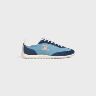 Racer Sneaker aus Nylon, Kalbsveloursleder und Kalbsleder Racer Sneaker aus Nylon, Kalbsveloursleder und Kalbsleder
