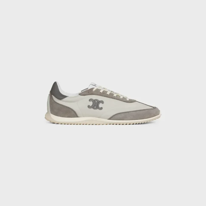Racer Sneaker aus Nylon, Kalbsveloursleder und Kalbsleder Racer Sneaker aus Nylon, Kalbsveloursleder und Kalbsleder