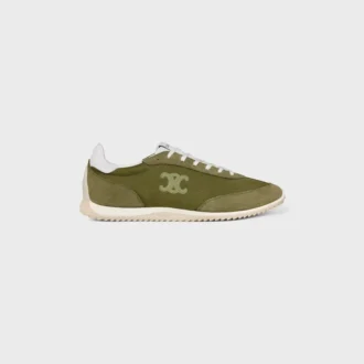 Racer Sneaker aus Nylon, Kalbsveloursleder und Kalbsleder Racer Sneaker aus Nylon, Kalbsveloursleder und Kalbsleder