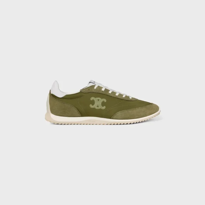 Racer Sneaker aus Nylon, Kalbsveloursleder und Kalbsleder Racer Sneaker aus Nylon, Kalbsveloursleder und Kalbsleder