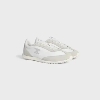 Racer Sneaker aus Nylon, Kalbsveloursleder und Kalbsleder Racer Sneaker aus Nylon, Kalbsveloursleder und Kalbsleder