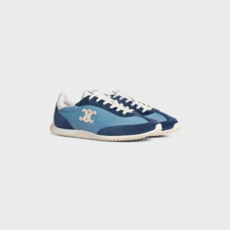 Racer Sneaker aus Nylon, Kalbsveloursleder und Kalbsleder Racer Sneaker aus Nylon, Kalbsveloursleder und Kalbsleder
