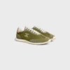 Racer Sneaker aus Nylon, Kalbsveloursleder und Kalbsleder