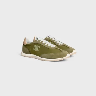 Racer Sneaker aus Nylon, Kalbsveloursleder und Kalbsleder Racer Sneaker aus Nylon, Kalbsveloursleder und Kalbsleder