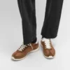 Racer Sneaker aus Nylon, Kalbsveloursleder und Kalbsleder