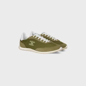 Racer Sneaker aus Nylon, Kalbsveloursleder und Kalbsleder Racer Sneaker aus Nylon, Kalbsveloursleder und Kalbsleder