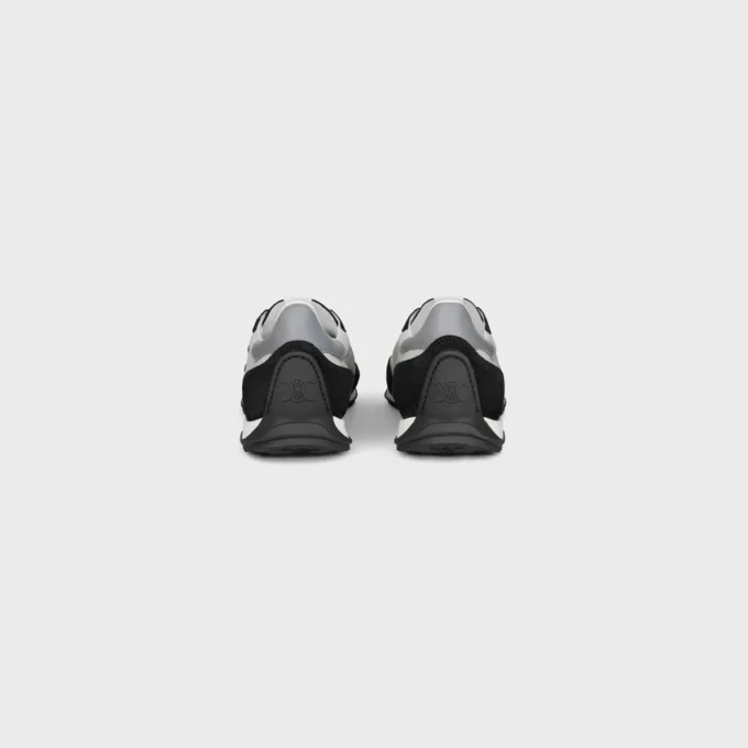 Racer Sneaker aus Nylon, Kalbsveloursleder und Kalbsleder Racer Sneaker aus Nylon, Kalbsveloursleder und Kalbsleder