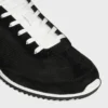 Racer Sneaker aus Nylon, Kalbsveloursleder und Kalbsleder