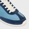Racer Sneaker aus Nylon, Kalbsveloursleder und Kalbsleder