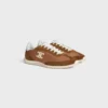 Racer Sneaker aus Nylon, Kalbsveloursleder und Kalbsleder