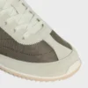 Racer Sneaker aus Nylon, Kalbsveloursleder und Kalbsleder