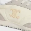 Racer Sneaker aus Nylon, Kalbsveloursleder und Kalbsleder
