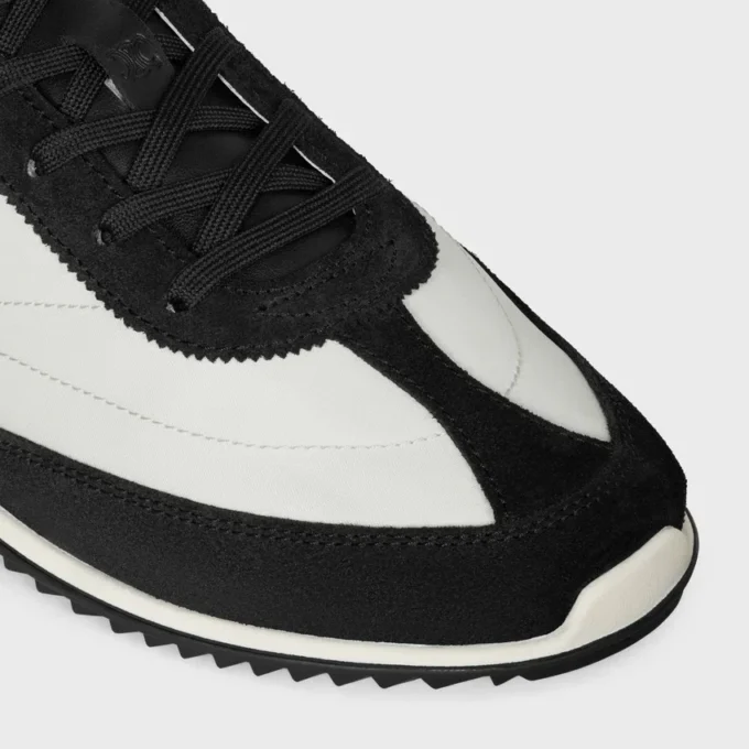 Racer Sneaker aus Nylon, Kalbsveloursleder und Kalbsleder Racer Sneaker aus Nylon, Kalbsveloursleder und Kalbsleder